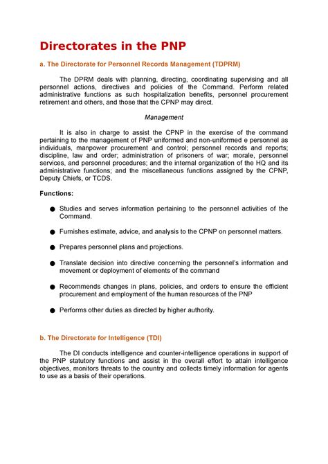 directorate for research and development pnp|LEA1 Directorates in the PNP .